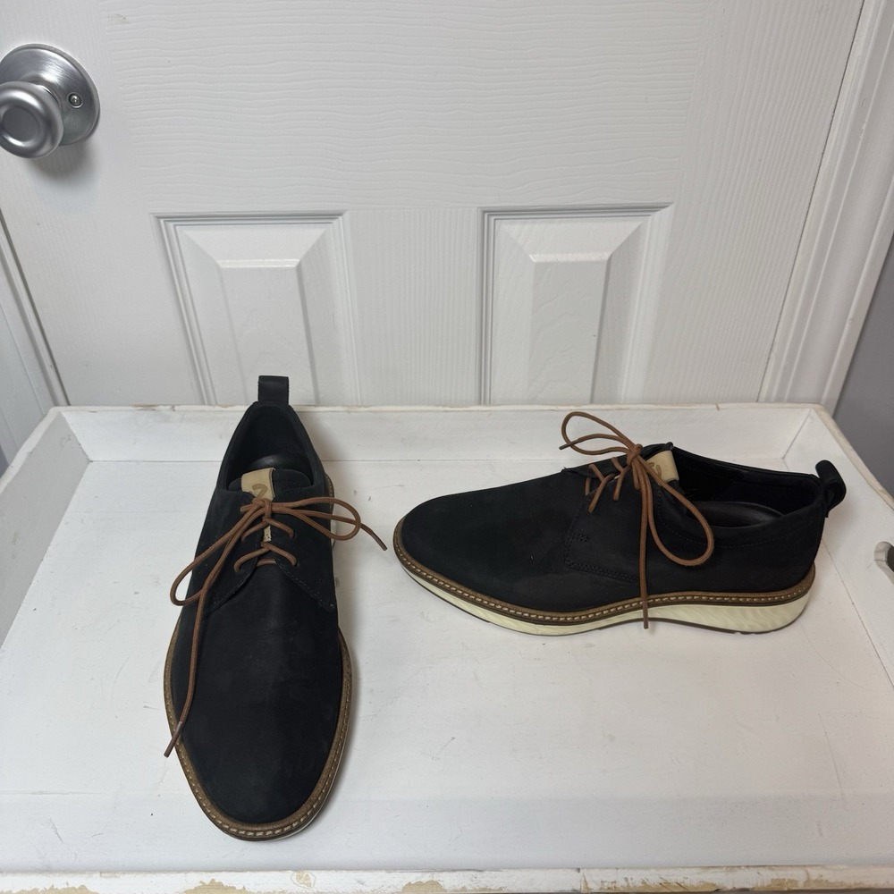 ECCO Men's St.1 Hybrid Plain Toe 2.0 Oxford EU 39 Black US Size 5 Lace‎ Up
